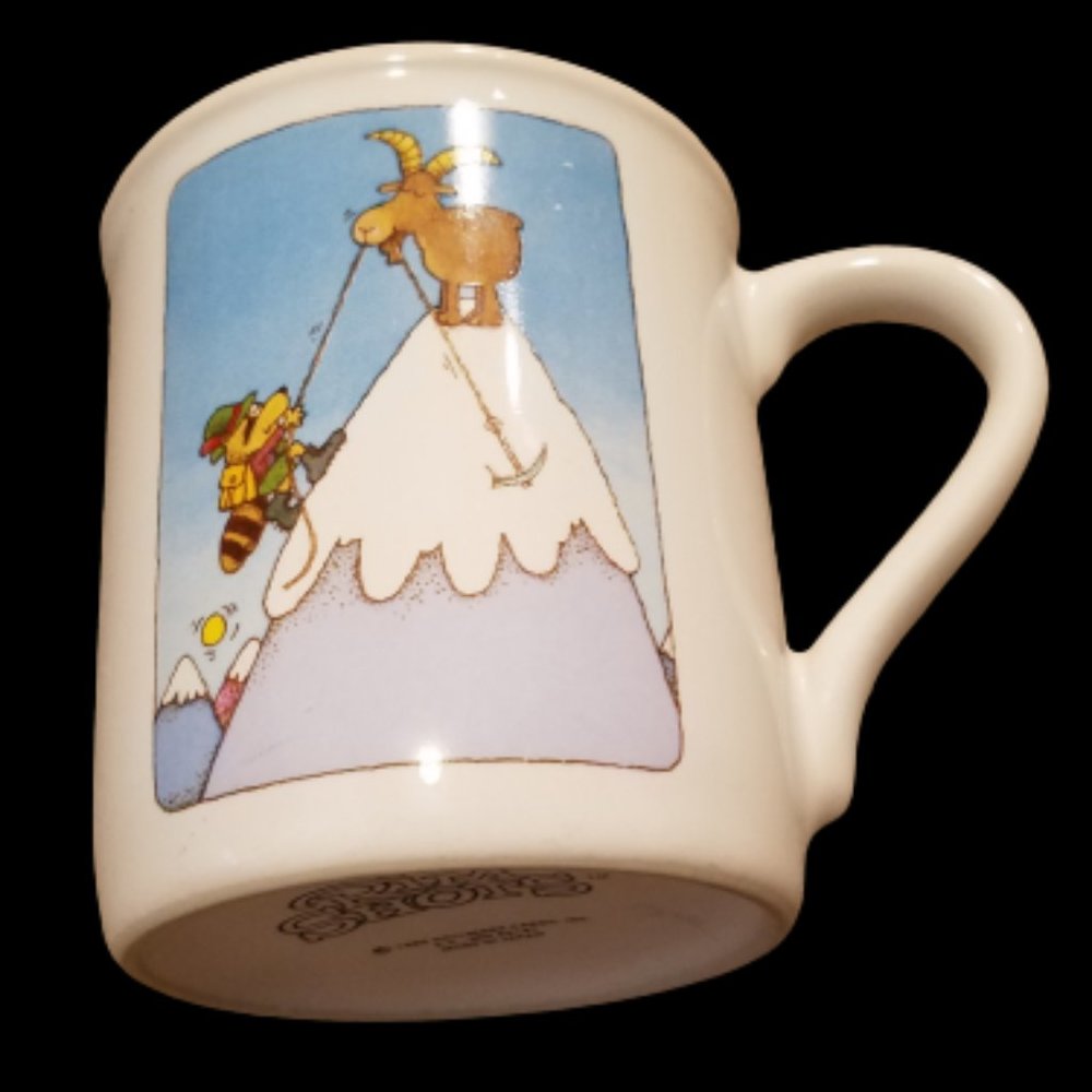 1986 Hallmark Rim Shots Mountain Climbing Mug Cup